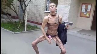 porn голый алексей панин в женском белье дрочит на улице porn
