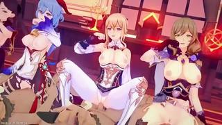 porn ganyu гань юй лиза lisa mona мона genshin impact nsfw hentai porn 18 lesbian yuri хентай bdsm порно анимация anime porn