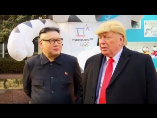 porn двойников трампа и ким чен ына вывели с церемонии открытия олимпиады porn