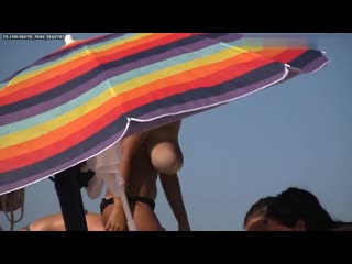 porn huge tits topless beach porn