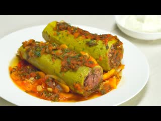 porn сочные нежные аппетитные кабачки фаршированные мясом porn