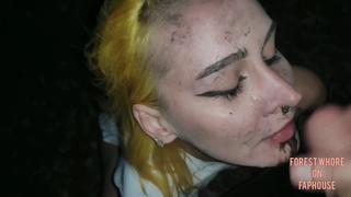 porn повалялась в грязи и получила сперму forest whore wildly dirty walk public anal gape prolapse piss pee пролапс porn
