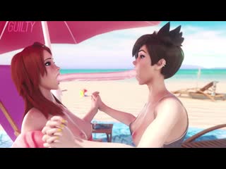 porn tracer yuri lesbian small tits double dildo kissjob 3d sex porno hentai overwatch porn