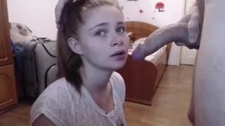 porn ебет в горло держит за волосы насаживает голову на член кончает в рот глотает сперму porn