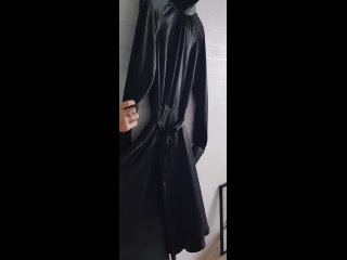 porn черное платье воротник стойка 100 натуральный шелк porn