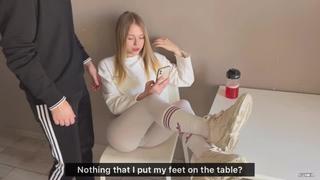 porn insolent girlfriend threw her legs on the table and was fucked for it секс анал минет порно porno porn