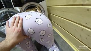 porn сексуальная красотка застряла в стиральной машине и трахнулась anny walker порно sex трах fuck домашнее porno porn
