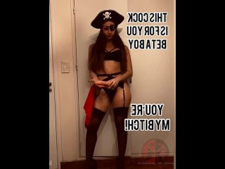 porn хэллоуин здесь и эта пиратка будет тренировать твою задницу своим членом ты боишься неженка шлюха бдсм и фемдом porn