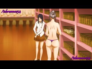 porn мари курихара и мэйко шираки раздеваются момент из аниме школа тюрьма meiko shiraki mari kurihara prison school porn