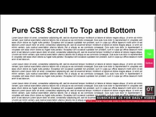 porn pure css scroll to top and bottom css smooth scrolling effect porn