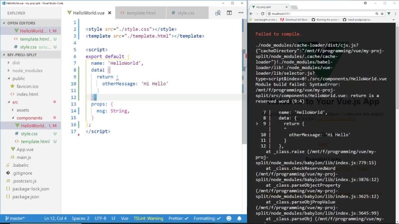 porn quick tip how to split a vue js component into three files porn