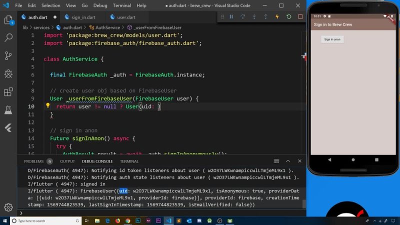 porn flutter firebase app tutorial 6 custom user model porn