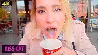 porn kisscat public 4k public agent 18 babe suck dick in toilet wendis drink coffe with cum kiss cat pornhub porn