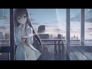 porn аниме девушка с черными волосами у окна мегаполиса живые обои для wallpaper engine porn