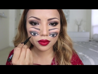 porn trippy double vision makeup look porn