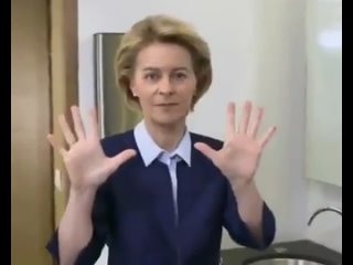 porn глава еврокомиссии урсула фон дер ляйен показывает европейцам как правильно мыть руки porn