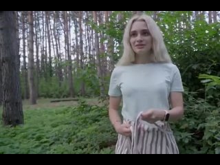porn пикапер познакомился в лесу с красивой тянкой и трахнул её за бабки porn