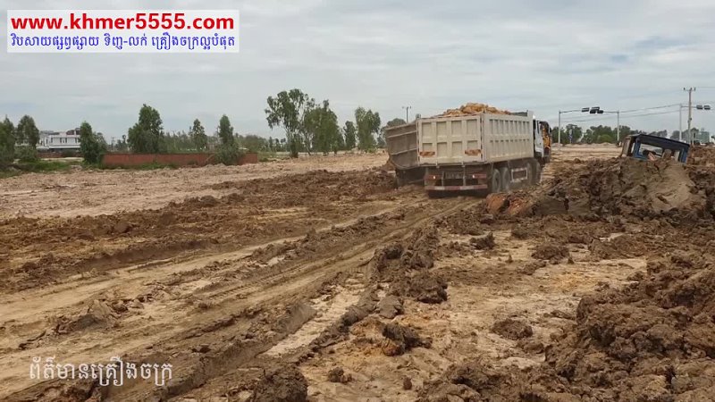 porn dongfeng truck 2020 ឡនបនដកដចកដ dongfeng dump truck unloading soil dump truck in cambodia porn