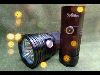 porn распакоа мощных фонарей sofirn sf11 aa cree xpl 1100lm 9000lm 3 xhp90 porn