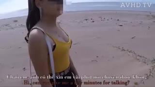 porn đi dạo biển gặp girl xinh và cái kết bất ngờ porn