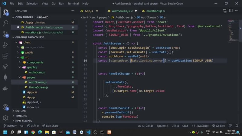porn udemy graphql with react node js real time private chat app 2022 3 porn