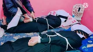 porn hijab double gag porn